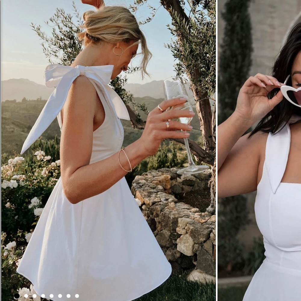 Show Me Your Mumu - Claire White Mini Poplin Dress - perfect for a bride to be!!